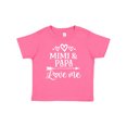 thumbnail image 1 of Inktastic Mimi and Papa Love Me Boys or Girls Baby T-Shirt, 1 of 5