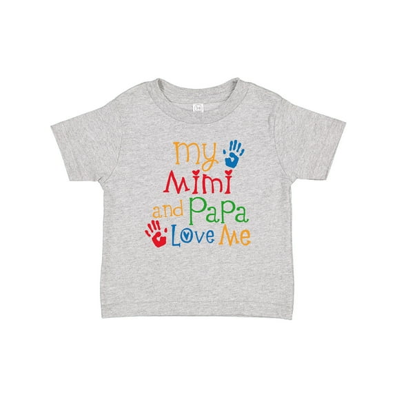 Inktastic Mimi and Papa Love Me Boys or Girls Baby T-Shirt