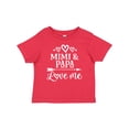 thumbnail image 1 of Inktastic Mimi and Papa Love Me Boys or Girls Baby T-Shirt, 1 of 5