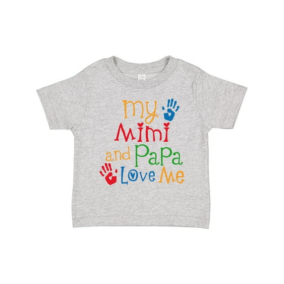 Inktastic Mimi and Papa Love Me Boys or Girls Toddler T-Shirt