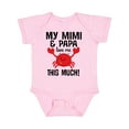 thumbnail image 1 of Inktastic Mimi and Papa Love Me Crab Boys or Girls Baby Bodysuit, 1 of 5
