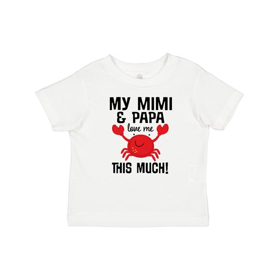 Inktastic Mimi and Papa Love Me Crab Boys or Girls Baby T-Shirt
