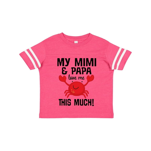 Inktastic Mimi and Papa Love Me Crab Boys or Girls Toddler T-Shirt