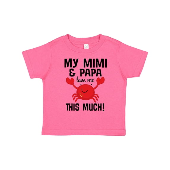 Inktastic Mimi and Papa Love Me Crab Boys or Girls Toddler T-Shirt