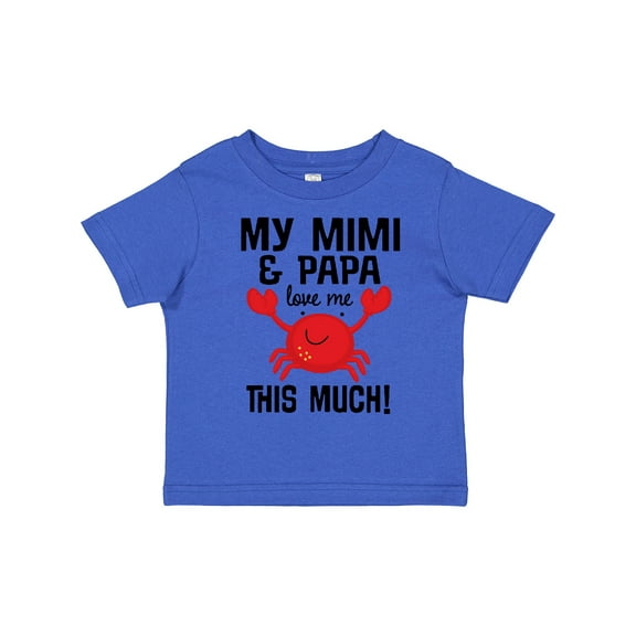 Inktastic Mimi and Papa Love Me Crab Boys or Girls Toddler T-Shirt