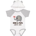 thumbnail image 1 of Inktastic Mimi and Papa Love Me Elephant Boys or Girls Baby Bodysuit, 1 of 5