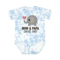 thumbnail image 1 of Inktastic Mimi and Papa Love Me Elephant Boys or Girls Baby Bodysuit, 1 of 5
