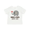 thumbnail image 1 of Inktastic Mimi and Papa Love Me Elephant Boys or Girls Toddler T-Shirt, 1 of 5
