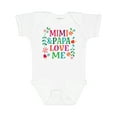 thumbnail image 1 of Inktastic Mimi and Papa Love Me Girls Baby Bodysuit, 1 of 5