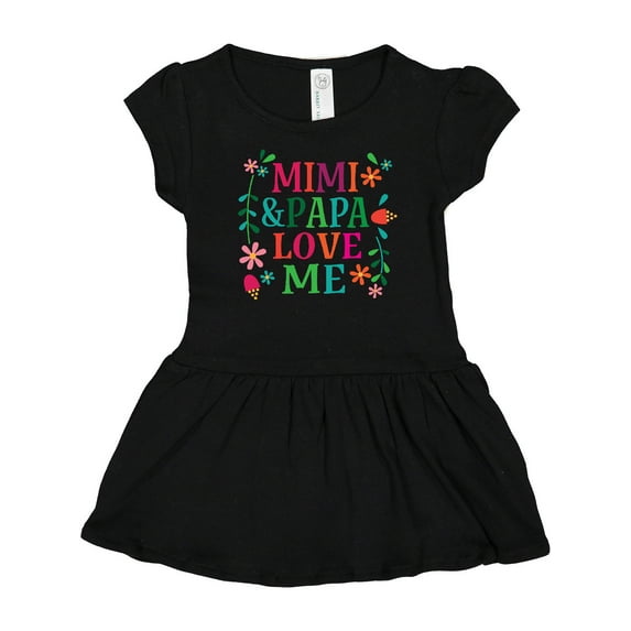 Inktastic Mimi and Papa Love Me Girls Baby Dress