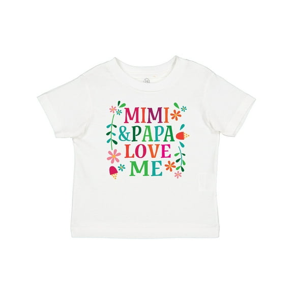 Inktastic Mimi and Papa Love Me Girls Baby T-Shirt