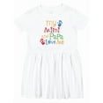 thumbnail image 1 of Inktastic Mimi and Papa Love Me Girls Toddler Dress, 1 of 5