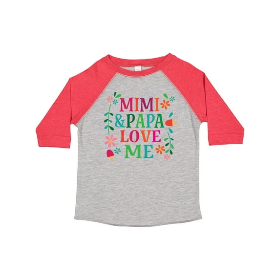 Inktastic Mimi and Papa Love Me Girls Toddler T-Shirt