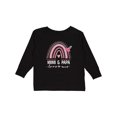 thumbnail image 1 of Inktastic Mimi and Papa Love Me Rainbow Girls Long Sleeve Toddler T-Shirt, 1 of 5