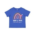 thumbnail image 1 of Inktastic Mimi and Papa Love Me Rainbow Girls Toddler T-Shirt, 1 of 5