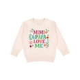 thumbnail image 1 of Inktastic Mimi and Papa Love Me Toddler Sweatshirt, 1 of 4
