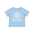 thumbnail image 1 of Inktastic Mimi and Papa Love Me for Grandchild Boys or Girls Baby T-Shirt, 1 of 5