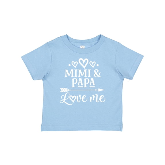Inktastic Mimi and Papa Love Me for Grandchild Boys or Girls Baby T-Shirt