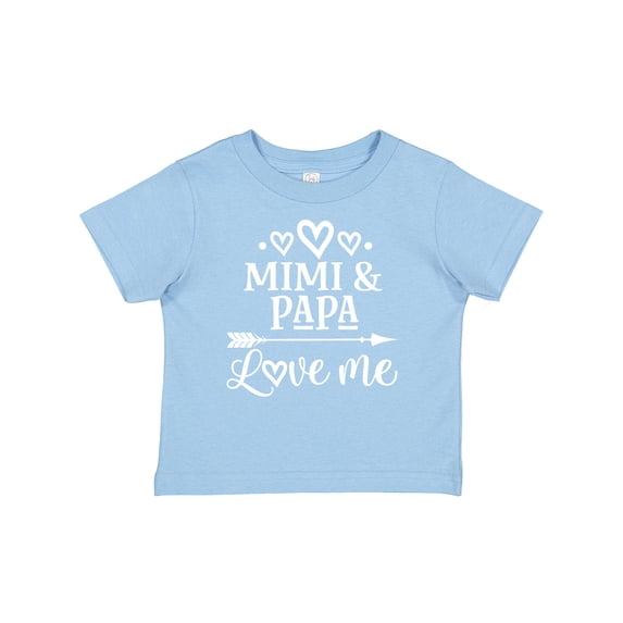Inktastic Mimi and Papa Love Me for Grandchild Boys or Girls Baby T-Shirt
