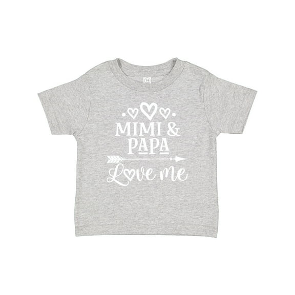 Inktastic Mimi and Papa Love Me for Grandchild Boys or Girls Baby T-Shirt