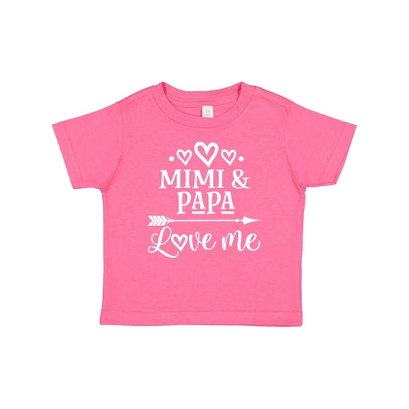 Inktastic Mimi and Papa Love Me for Grandchild Boys or Girls Baby T-Shirt