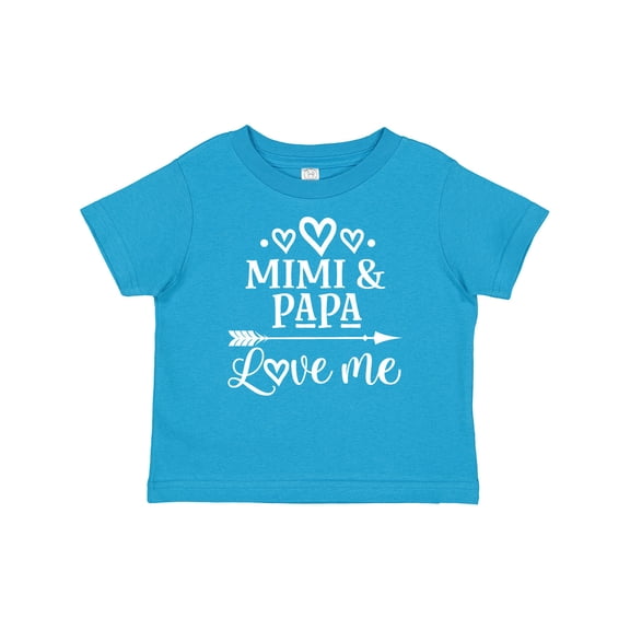 Inktastic Mimi and Papa Love Me for Grandchild Boys or Girls Baby T-Shirt