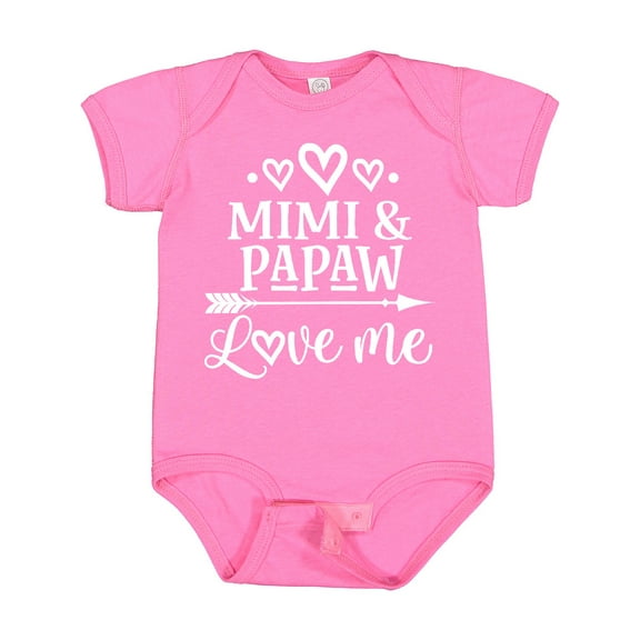 Inktastic Mimi and Papaw Grandchild Boys or Girls Baby Bodysuit