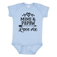thumbnail image 1 of Inktastic Mimi and Papaw Love Me Boys or Girls Baby Bodysuit, 1 of 5