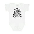 thumbnail image 1 of Inktastic Mimi and Papaw Love Me Boys or Girls Baby Bodysuit, 1 of 5