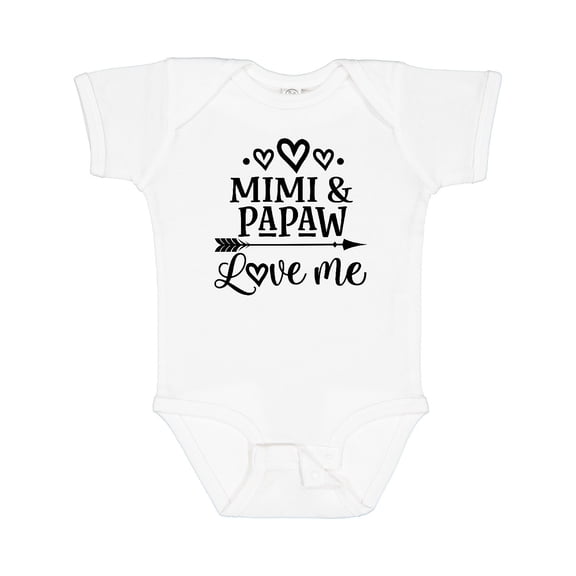 Inktastic Mimi and Papaw Love Me Boys or Girls Baby Bodysuit