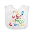 thumbnail image 1 of Inktastic Mimi and Pappy Love Me Boys or Girls Baby Bib, 1 of 4