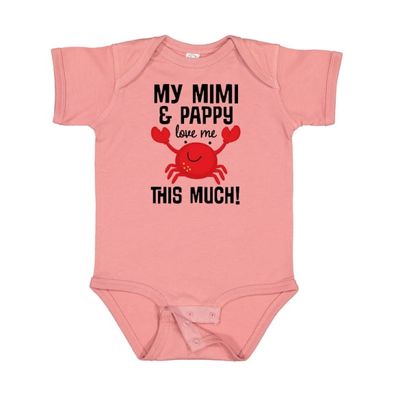 Inktastic Mimi and Pappy Love Me Boys or Girls Baby Bodysuit