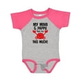 thumbnail image 1 of Inktastic Mimi and Pappy Love Me Boys or Girls Baby Bodysuit, 1 of 5