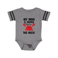 thumbnail image 1 of Inktastic Mimi and Pappy Love Me Boys or Girls Baby Bodysuit, 1 of 4