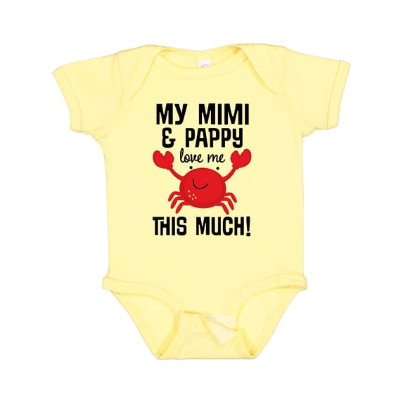 Inktastic Mimi and Pappy Love Me Boys or Girls Baby Bodysuit
