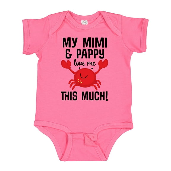 Inktastic Mimi and Pappy Love Me Boys or Girls Baby Bodysuit