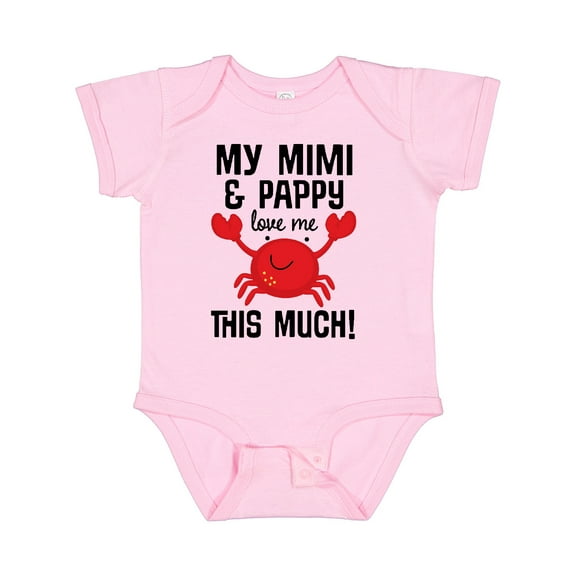 Inktastic Mimi and Pappy Love Me Boys or Girls Baby Bodysuit