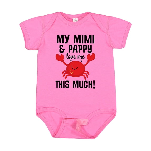Inktastic Mimi and Pappy Love Me Boys or Girls Baby Bodysuit