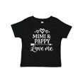 thumbnail image 1 of Inktastic Mimi and Pappy Love Me Boys or Girls Baby T-Shirt, 1 of 5
