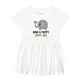 thumbnail image 1 of Inktastic Mimi and Pappy Love Me Elephant Girls Baby Dress, 1 of 5