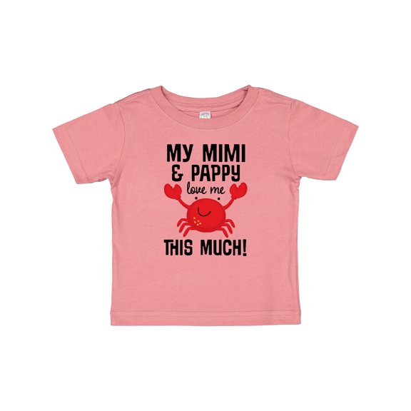 Inktastic Mimi and Pappy Love Me Gift Boys or Girls Baby T-Shirt