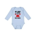 thumbnail image 1 of Inktastic Mimi and Pappy Love Me Gift Boys or Girls Long Sleeve Baby Bodysuit, 1 of 5
