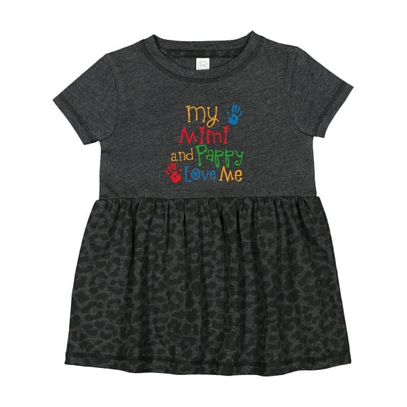Inktastic Mimi and Pappy Love Me Girls Baby Dress