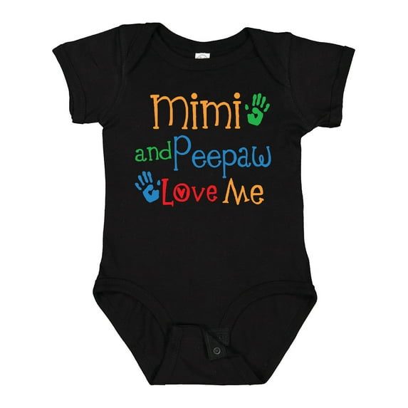 Inktastic Mimi and Peepaw Love Me Boys or Girls Baby Bodysuit