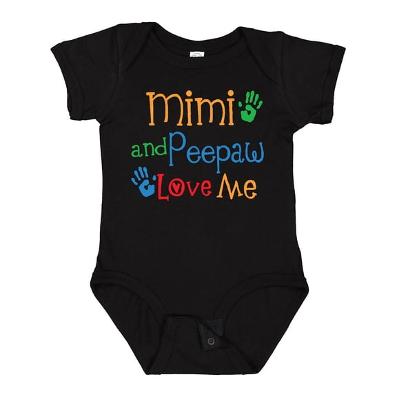 Inktastic Mimi and Peepaw Love Me Boys or Girls Baby Bodysuit
