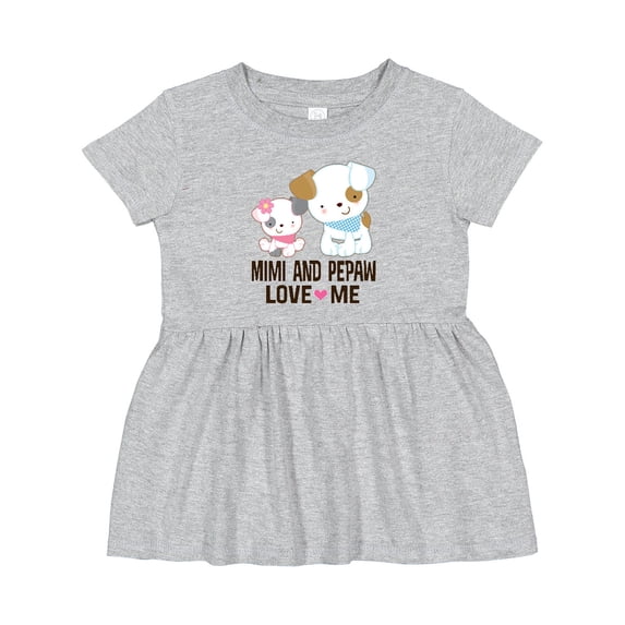 Inktastic Mimi and Pepaw Love Me Cute Granddaughter Girls Baby Dress