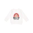 thumbnail image 1 of Inktastic Mimi and Pop Love Me Girls Granddaughter Rainbow Toddler Sweatshirt, 1 of 4