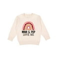 thumbnail image 1 of Inktastic Mimi and Pop Love Me Girls Granddaughter Rainbow Toddler Sweatshirt, 1 of 4