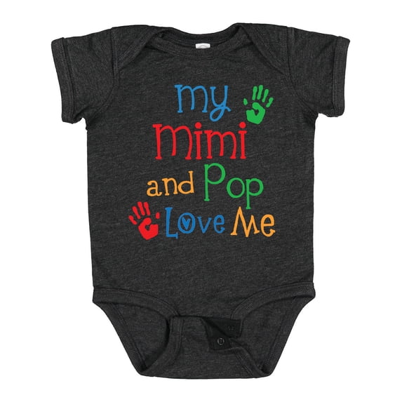 Inktastic Mimi and Pop Love Me Grandchild Boys or Girls Baby Bodysuit