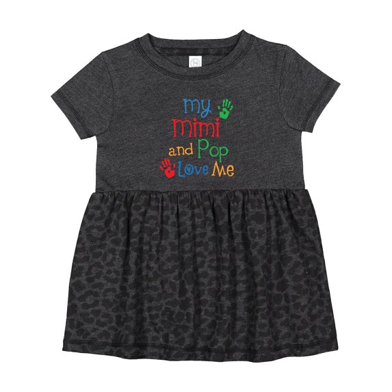 Inktastic Mimi and Pop Love Me Grandchild Girls Baby Dress
